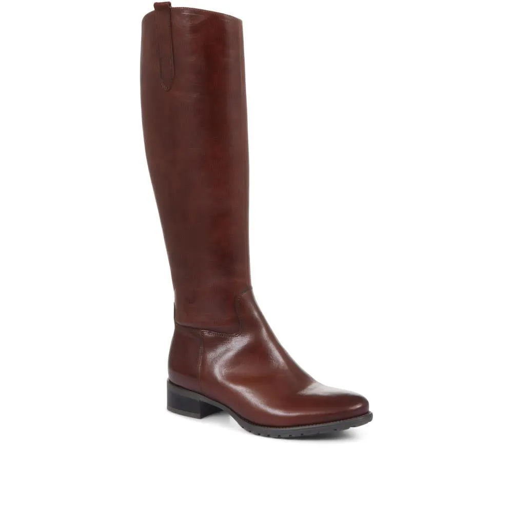 Cinzia Leather Riding Boots - CINZIA / 320 543 - Cognac sold by Jones Bootmaker product image thumbnail 2