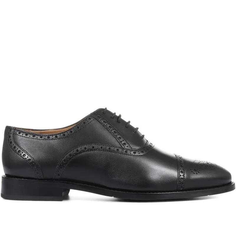 Mercer Wide-fit Leather Oxford Shoes - MERCER / 320 485 - Black sold by Jones Bootmaker