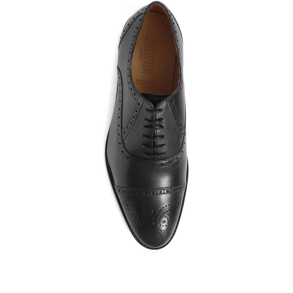 Mercer Wide-fit Leather Oxford Shoes - MERCER / 320 485 - Black sold by Jones Bootmaker product image thumbnail 4