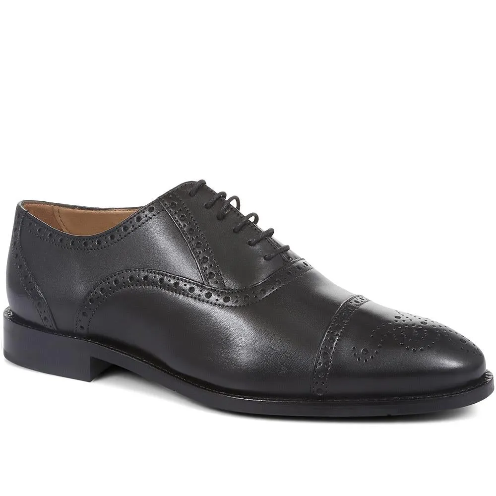 Mercer Wide-fit Leather Oxford Shoes - MERCER / 320 485 - Black sold by Jones Bootmaker product image thumbnail 2