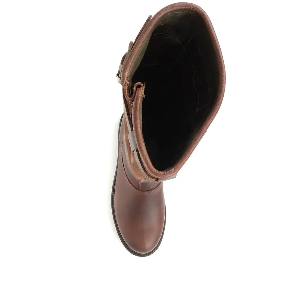 Acorn Long Leather Boots - BARBR34513 / 320 312 - Dark Brown sold by Jones Bootmaker product image thumbnail 4