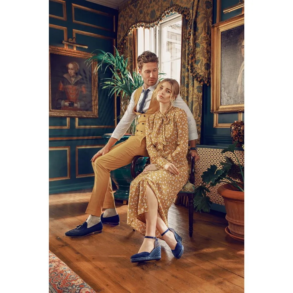 Arabella Wedge Sandals - ARABELLA / 320 169 - Navy Suede sold by Jones Bootmaker product image thumbnail 5