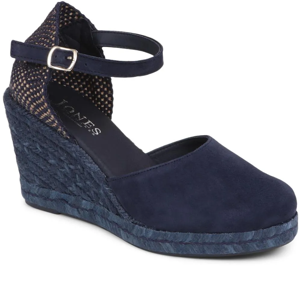 Arabella Wedge Sandals - ARABELLA / 320 169 - Navy Suede sold by Jones Bootmaker product image thumbnail 2