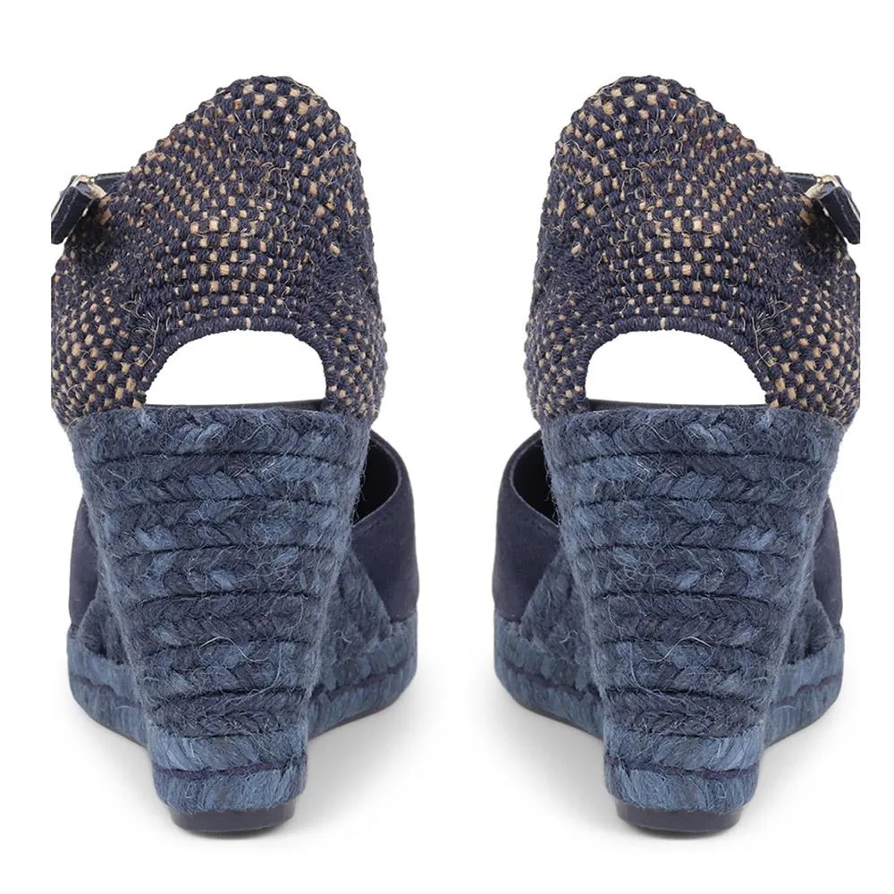 Arabella Wedge Sandals - ARABELLA / 320 169 - Navy Suede sold by Jones Bootmaker product image thumbnail 3