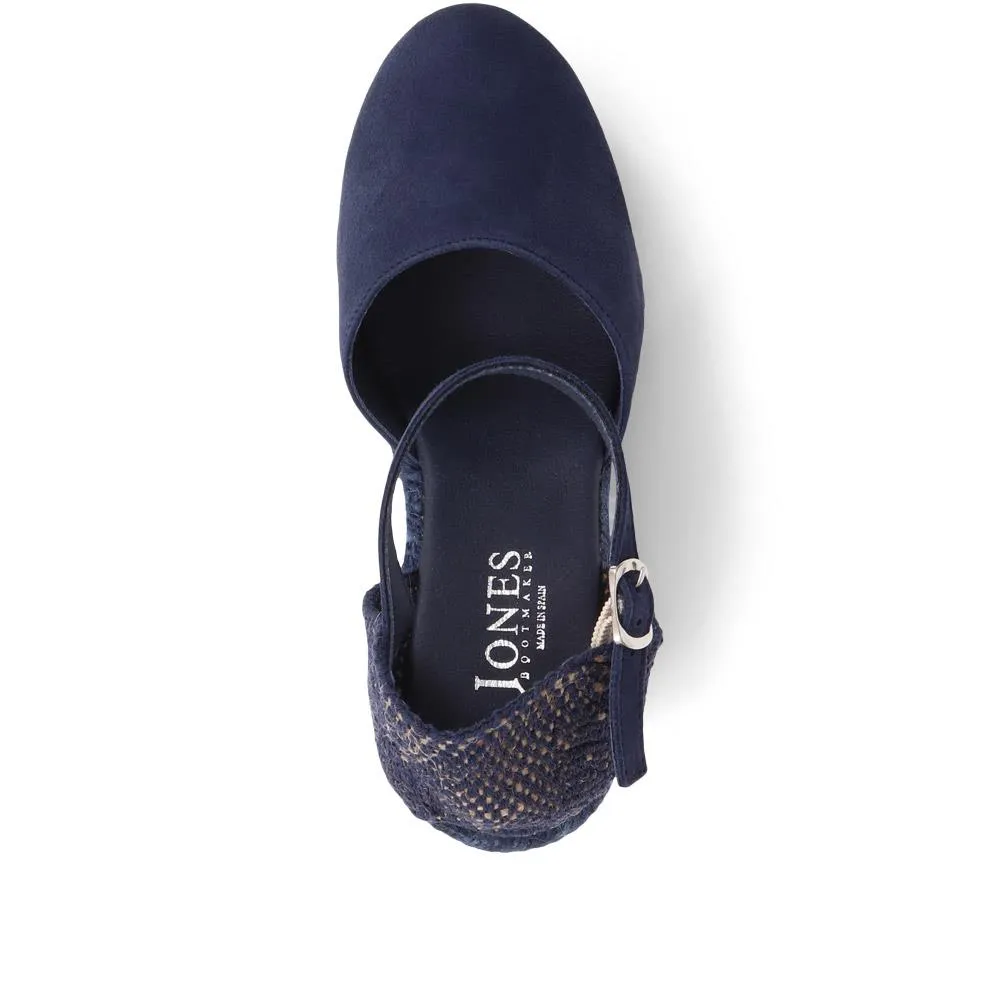 Arabella Wedge Sandals - ARABELLA / 320 169 - Navy Suede sold by Jones Bootmaker product image thumbnail 4