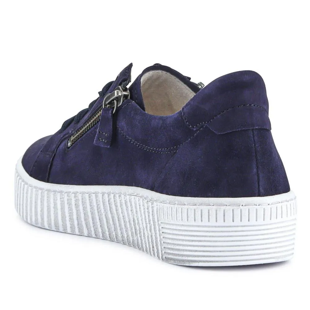 Wisdom Dual Zip Flatform Trainers - GAB31501 / 317 499 - Navy sold by Jones Bootmaker product image thumbnail 3
