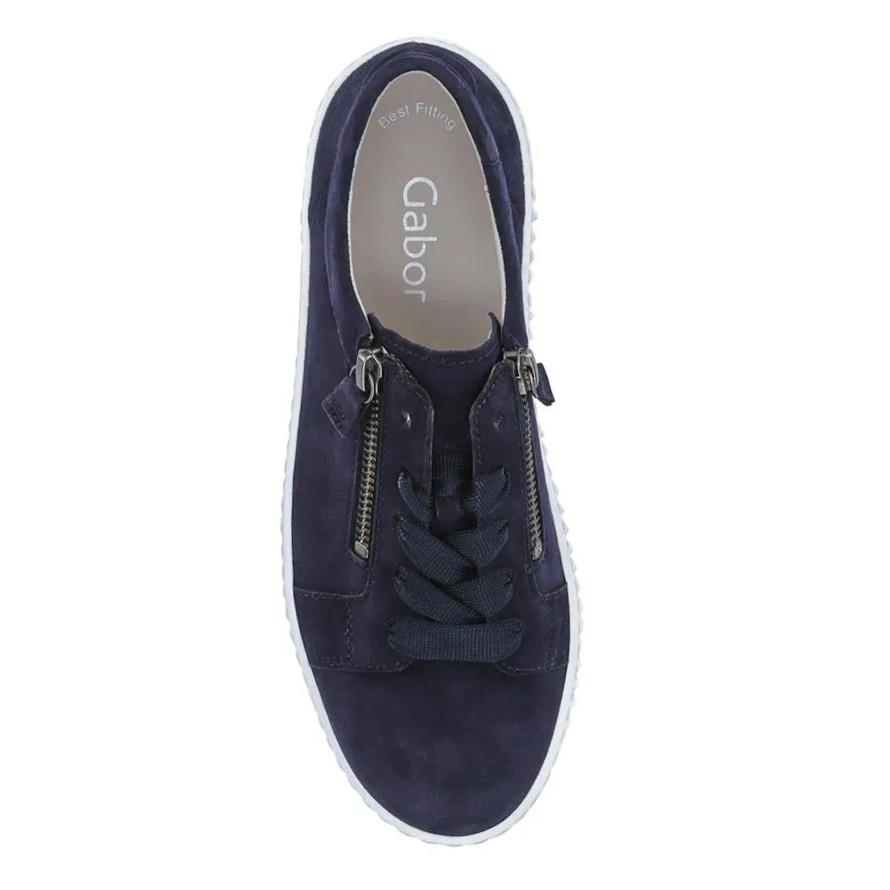 Wisdom Dual Zip Flatform Trainers - GAB31501 / 317 499 - Navy sold by Jones Bootmaker product image thumbnail 4