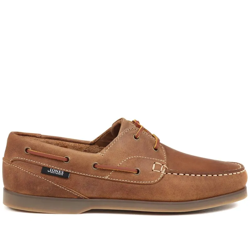 Parsons Leather Boat Shoes - PARSONS / 320 153 - Tobacco sold by Jones Bootmaker