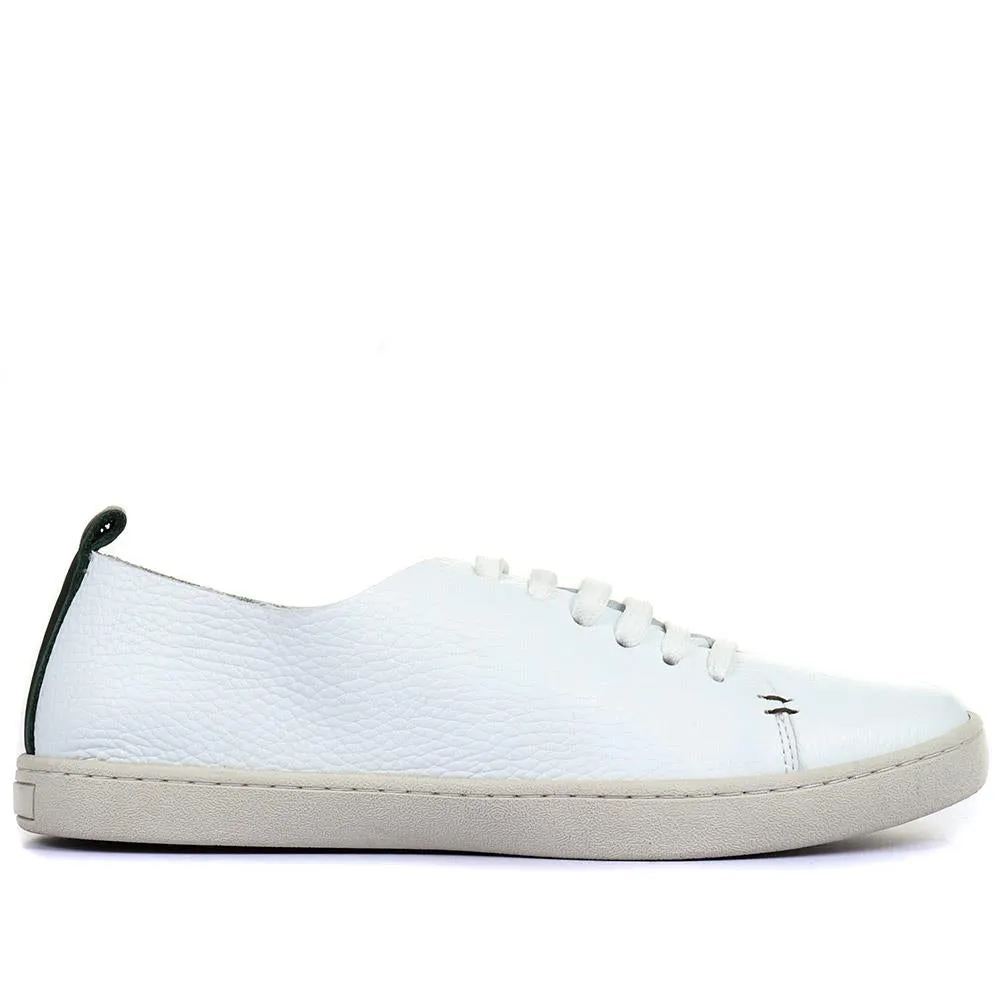 Midwood Women's Leather Trainers - MIDWOOD / 320 084 - White sold by Jones Bootmaker