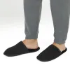 Men's Sheepskin Lined Slippers - DALBY / 319 282 - Black sold by Jones Bootmaker