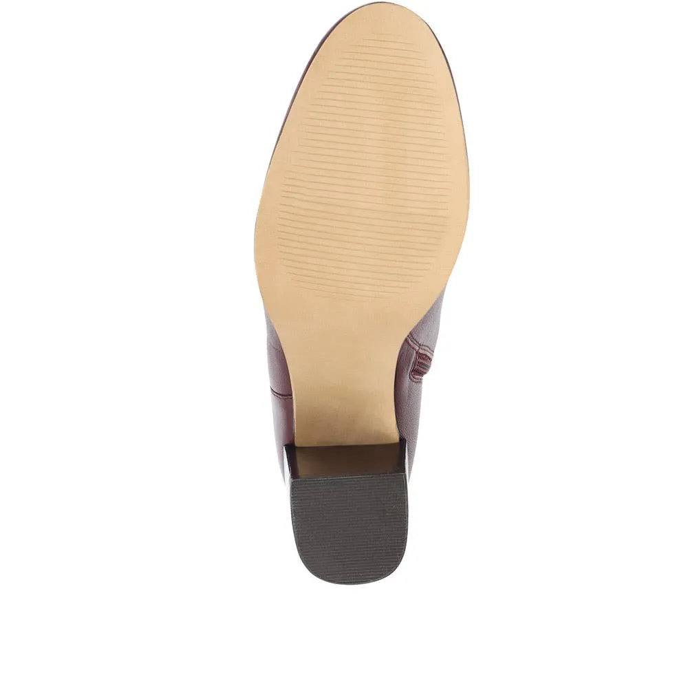 Neptune Heeled Ankle Boots - NEPTUNE3 / 319 206 - Burgundy sold by Jones Bootmaker product image thumbnail 4