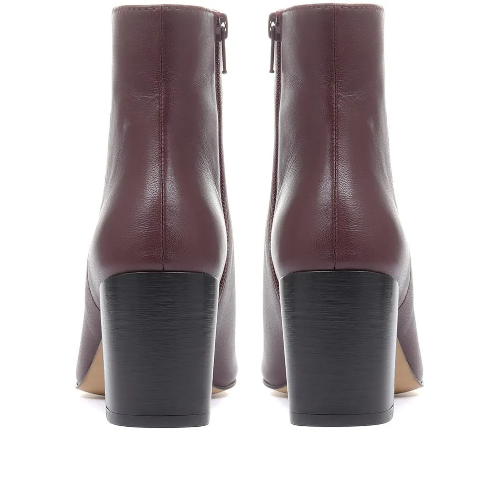 Neptune Heeled Ankle Boots - NEPTUNE3 / 319 206 - Burgundy sold by Jones Bootmaker product image thumbnail 3