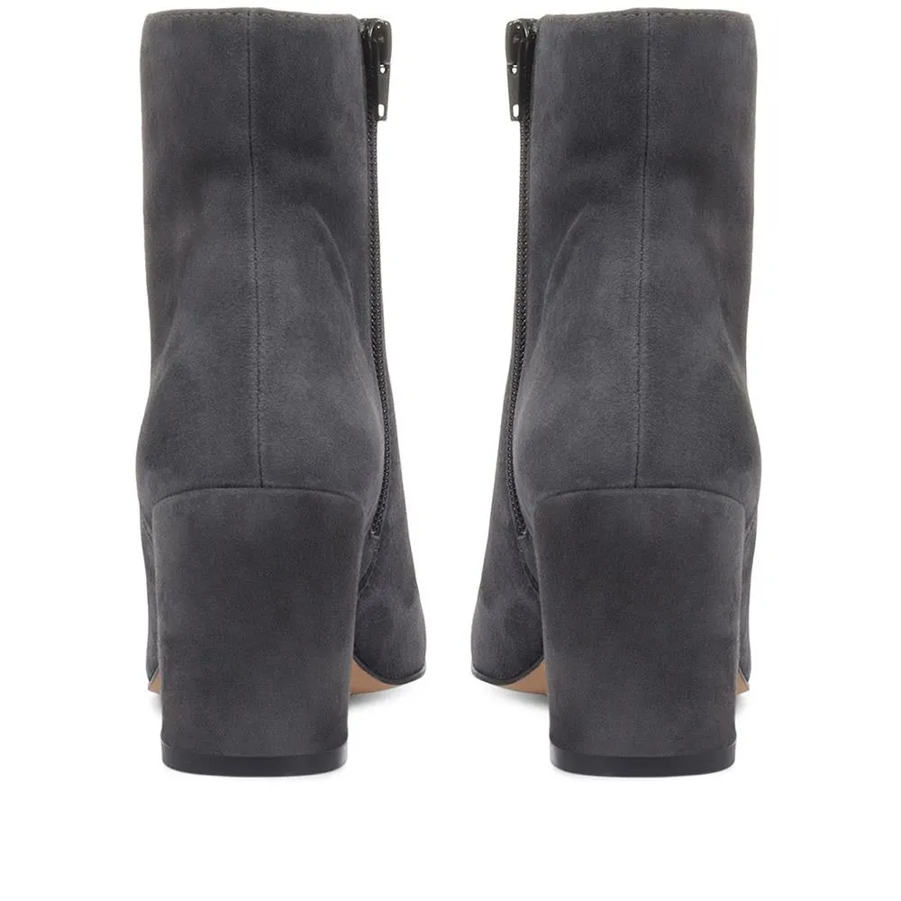 Neptune Heeled Ankle Boots - NEPTUNE3 / 319 206 - Grey Suede sold by Jones Bootmaker product image thumbnail 3