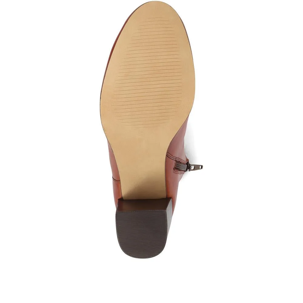 Neptune Heeled Ankle Boots - NEPTUNE3 / 319 206 - Cognac sold by Jones Bootmaker product image thumbnail 5