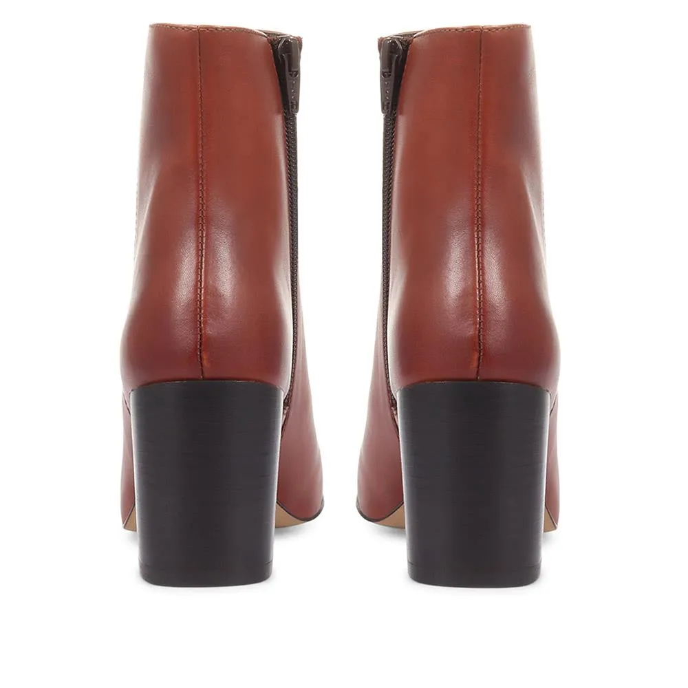 Neptune Heeled Ankle Boots - NEPTUNE3 / 319 206 - Cognac sold by Jones Bootmaker product image thumbnail 3