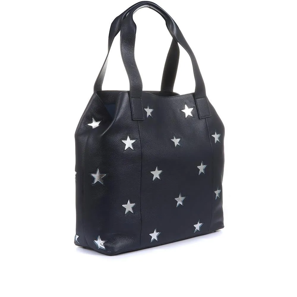 Dayna Star Leather Bag - MACO30500 / 317 148 - Navy sold by Jones Bootmaker product image thumbnail 2