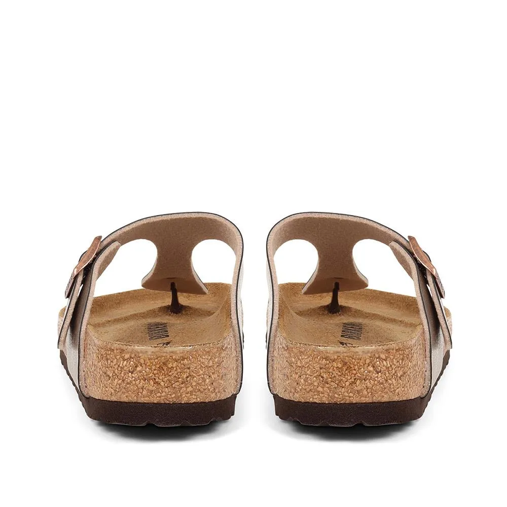 Birkenstock Gizeh Toe Post Sandals - BIRK29507 / 314 728 - Metallic Beige sold by Jones Bootmaker product image thumbnail 3