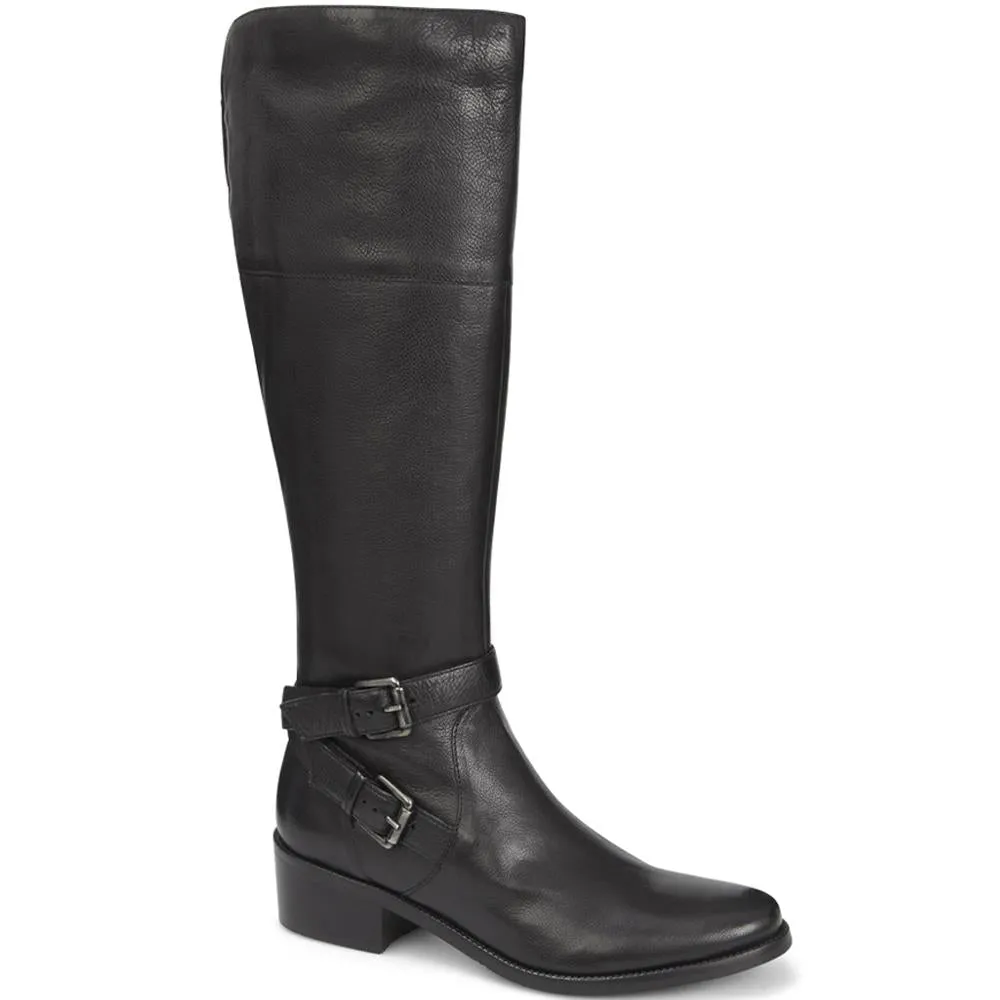 Leather Knee Boots - CARM28507 / 313 432 - Black sold by Jones Bootmaker