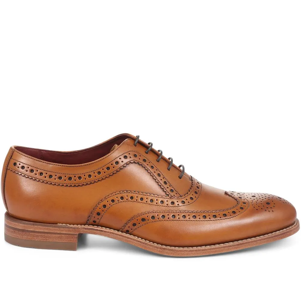 Fearnley Goodyear Welted Leather Oxford Brogues - FEARNLEY / 272342443304 - Tan sold by Jones Bootmaker