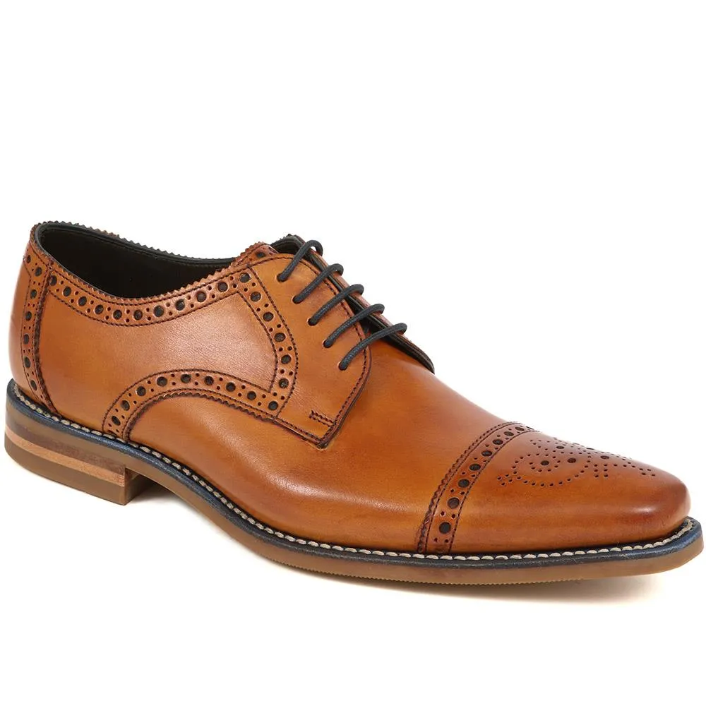 Foley Calf Leather Derby Brogue - FOLEY / 27254229 - Tan sold by Jones Bootmaker product image thumbnail 2