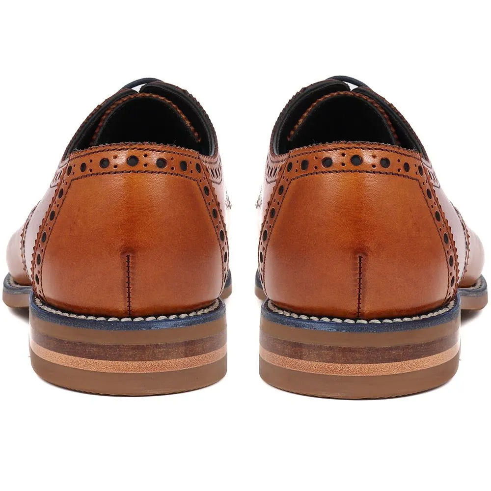 Foley Calf Leather Derby Brogue - FOLEY / 27254229 - Tan sold by Jones Bootmaker product image thumbnail 3