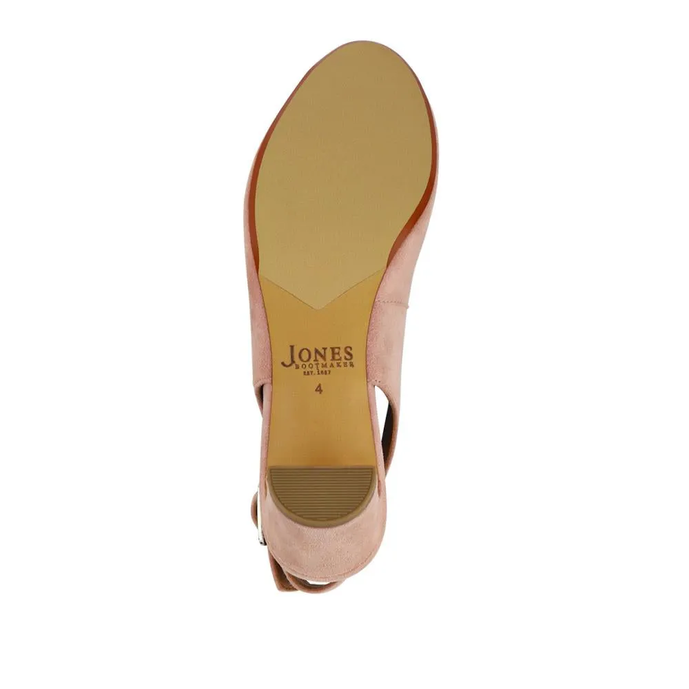 Xiomara Leather Slingback Court Shoes - XIOMARA / 327 552 - Blush Suede sold by Jones Bootmaker product image thumbnail 3