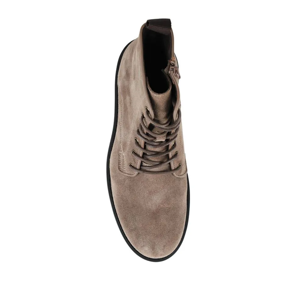 Elias Leather Lace-Up Boots - ELIAS / 328 080 - Taupe Suede sold by Jones Bootmaker product image thumbnail 4