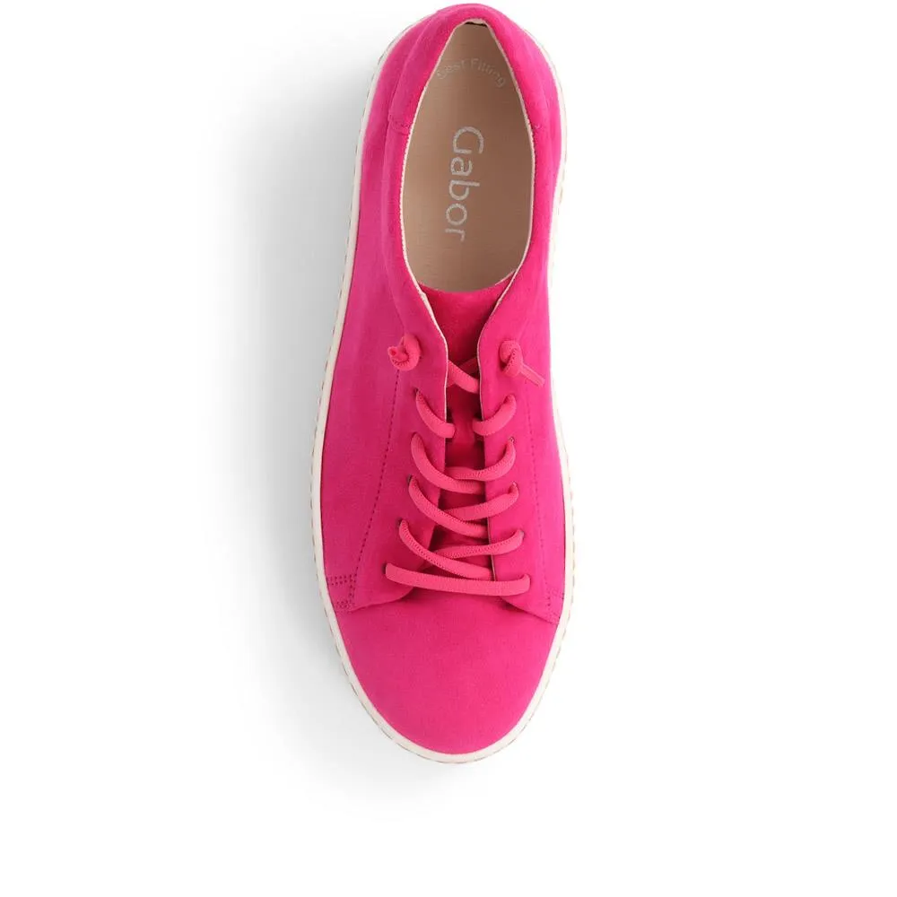 Woodall Leather Trainers - GAB37505 / 323 292 - Fuchsia sold by Jones Bootmaker product image thumbnail 5