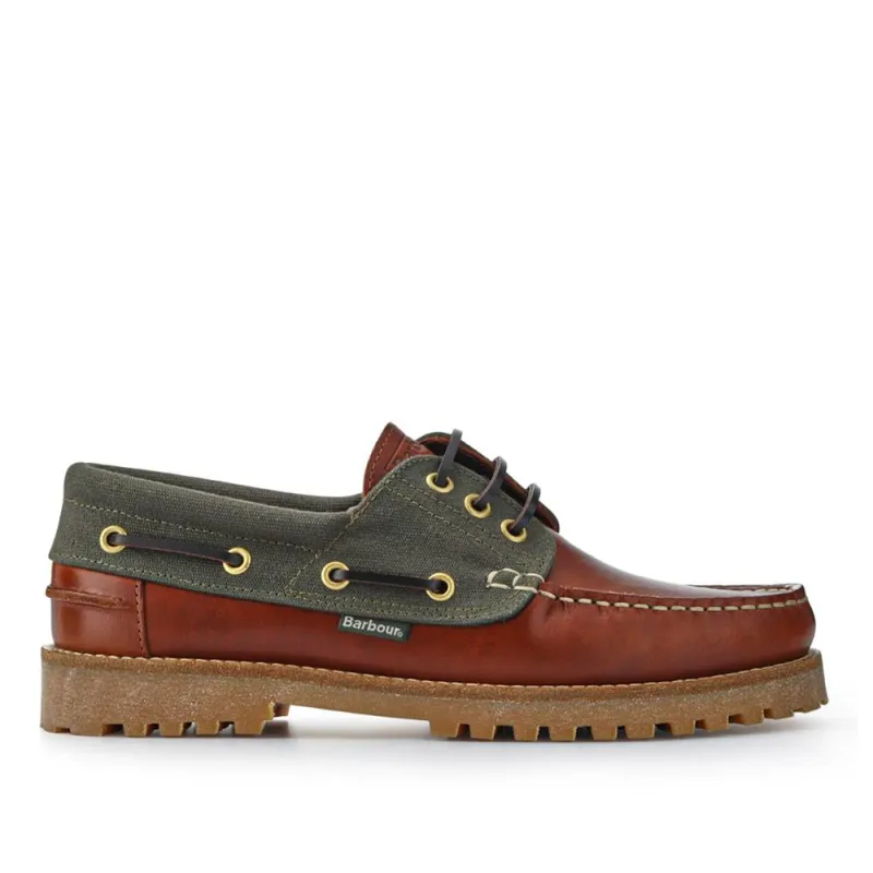 Chunky-Soled Laced Moccasins - BARBR41504 / 327 362 - Dark Tan sold by Jones Bootmaker