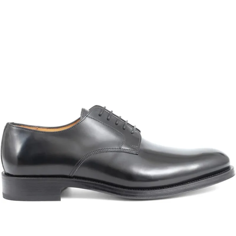 Cambridge Blake Stitched Leather Derby Shoes - CAMBRIDGE2 / 323 783 - Black sold by Jones Bootmaker