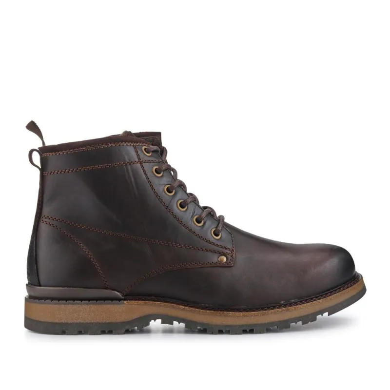 Ealing Leather Ankle Boots - EALING / 321 007 - Dark Brown sold by Jones Bootmaker