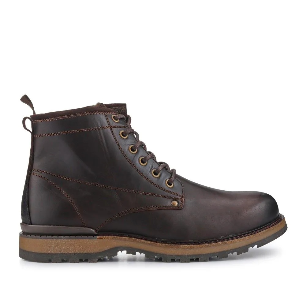 Ealing Leather Ankle Boots - EALING / 321 007 - Dark Brown sold by Jones Bootmaker