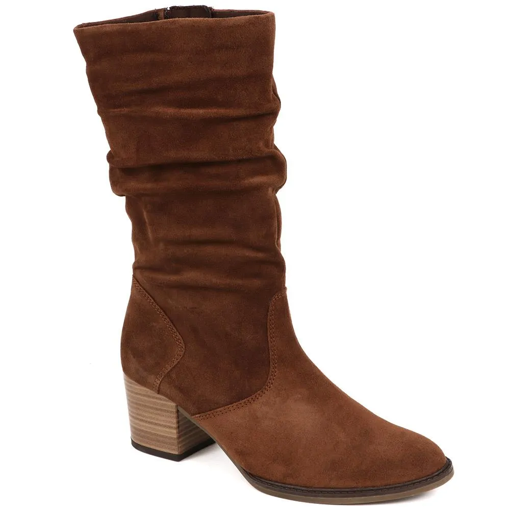 Ramona Suede Slouch Calf Boot - GAB30557 / 316 635 - Tan Suede sold by Jones Bootmaker product image thumbnail 2