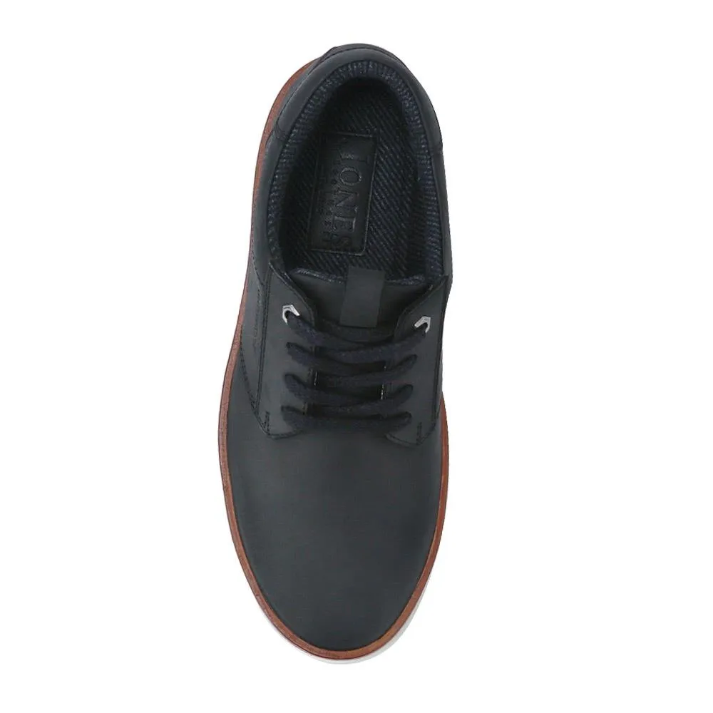 Cushioned Leather Lace-Up Trainers - HARWICH / 326 972 - Black sold by Jones Bootmaker product image thumbnail 4