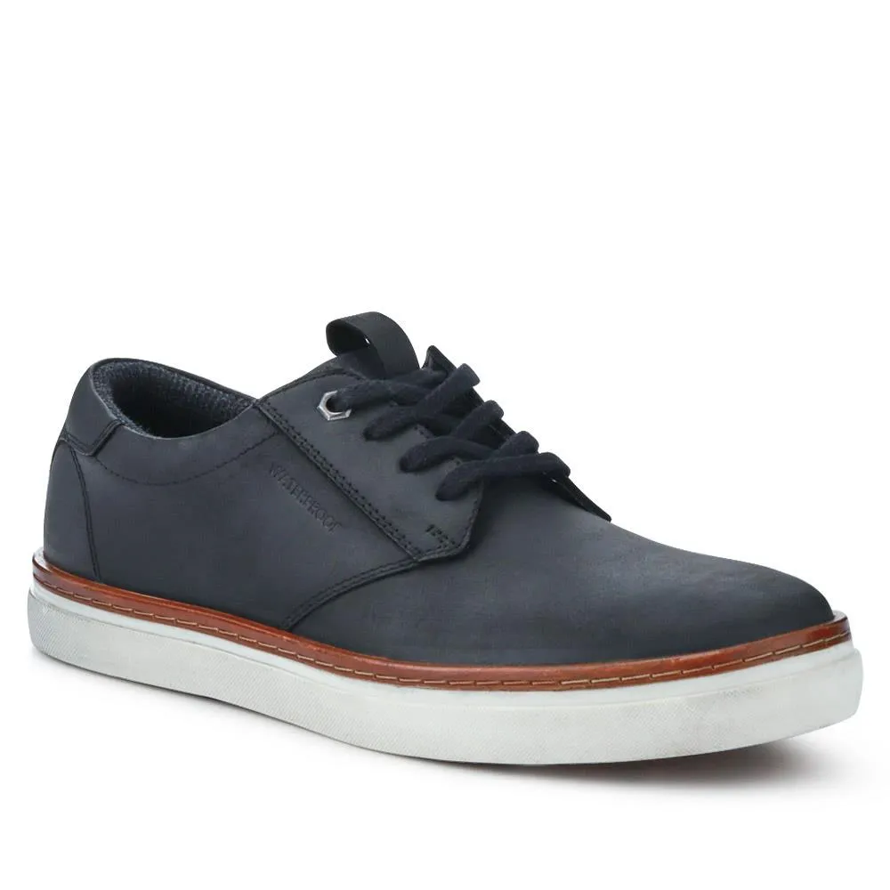 Cushioned Leather Lace-Up Trainers - HARWICH / 326 972 - Black sold by Jones Bootmaker product image thumbnail 2