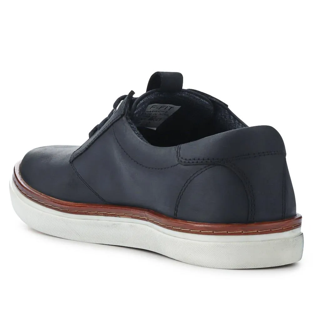 Cushioned Leather Lace-Up Trainers - HARWICH / 326 972 - Black sold by Jones Bootmaker product image thumbnail 3