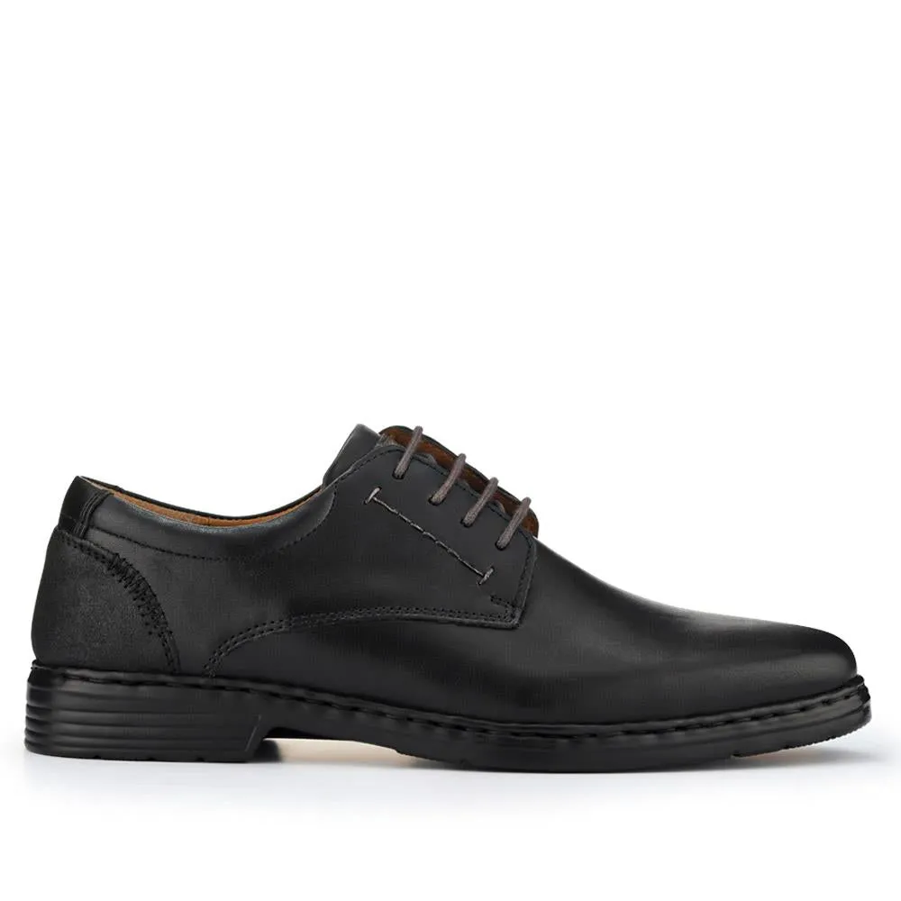 Smart Leather Lace-Up Shoes - JOSEF40507 / 326 426 - Black sold by Jones Bootmaker