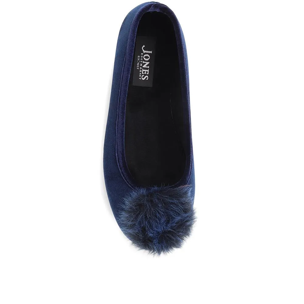 Erika Pom Pom Slippers - ERIKA / 322 776 - Navy sold by Jones Bootmaker product image thumbnail 4