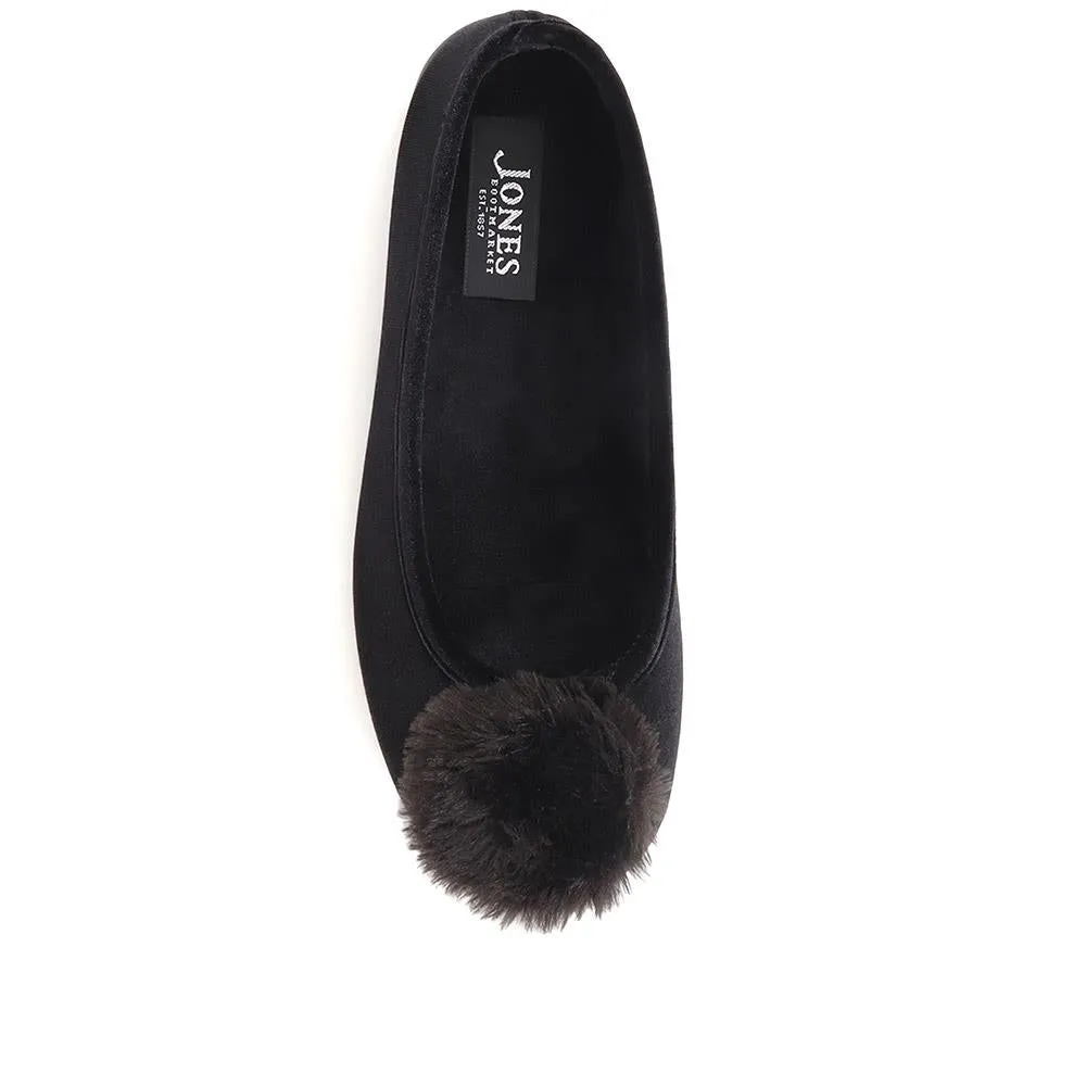 Erika Pom Pom Slippers - ERIKA / 322 776 - Black sold by Jones Bootmaker product image thumbnail 4