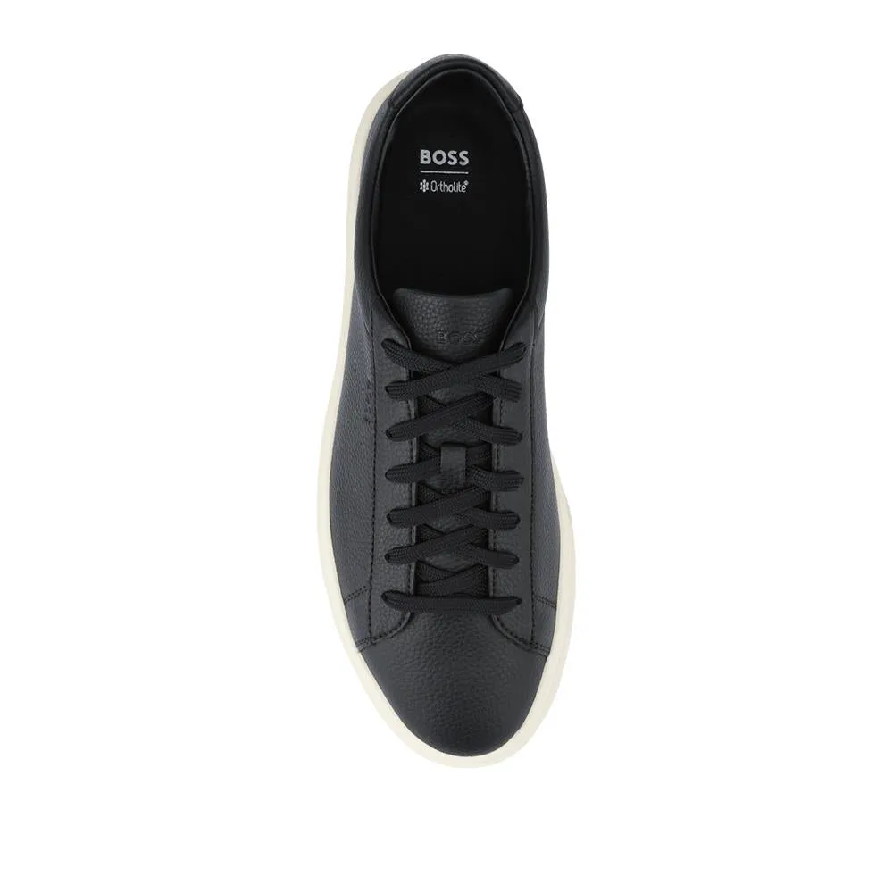 Hugo Boss Leather Low-Top Trainers - HUGO41504 / 327 624 - Black sold by Jones Bootmaker product image thumbnail 4