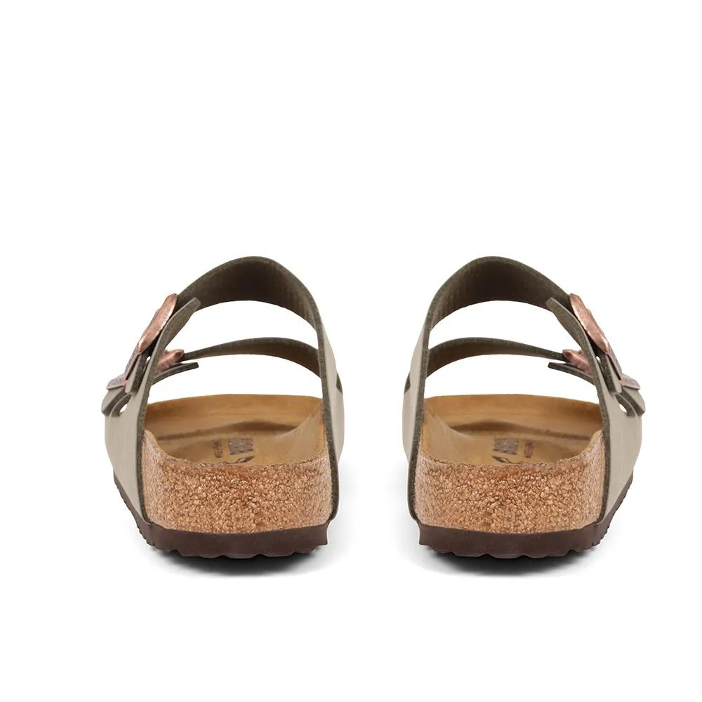 Birko-Flor Double Buckle Mule Sandals - BIRK37500 / 323 373 - Stone sold by Jones Bootmaker product image thumbnail 3