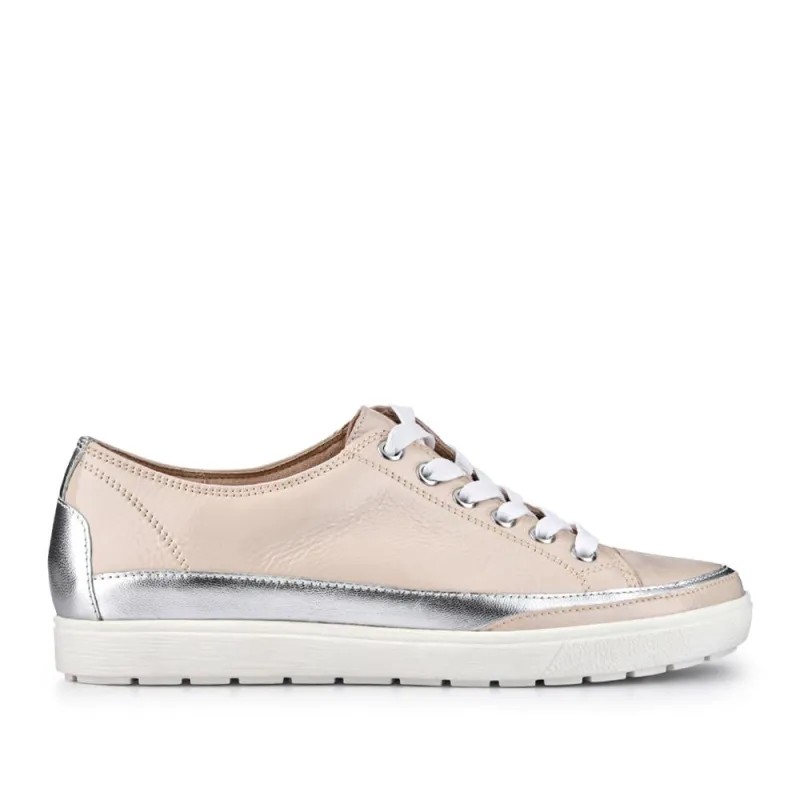 Addie Leather Trainers - ADDIE / 327 616 - Nude Patent sold by Jones Bootmaker