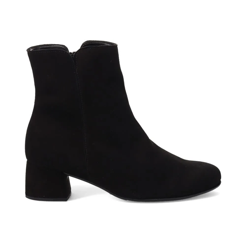 Abbey Smart Leather Ankle Boots - GAB41532 / 327 112 - Black Suede sold by Jones Bootmaker