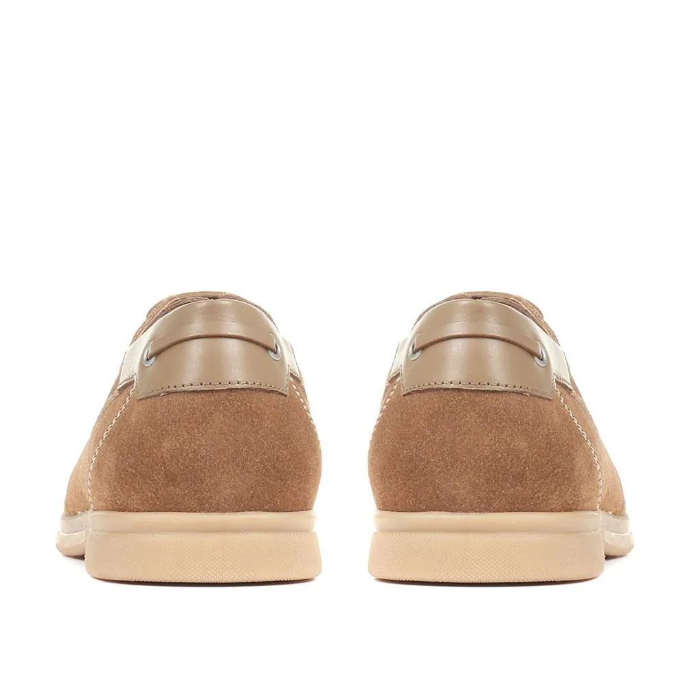 Quay Suede Leather Boat Shoes - QUAY / 321 688 - Light Brown sold by Jones Bootmaker product image thumbnail 3