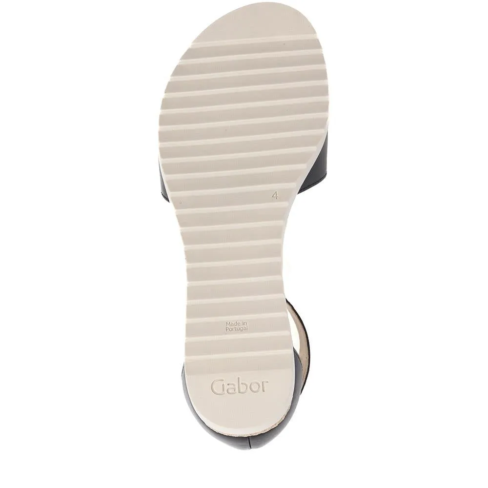 Ticho Leather Wedge Sandals - GAB39504 / 325 077 - Black sold by Jones Bootmaker product image thumbnail 4