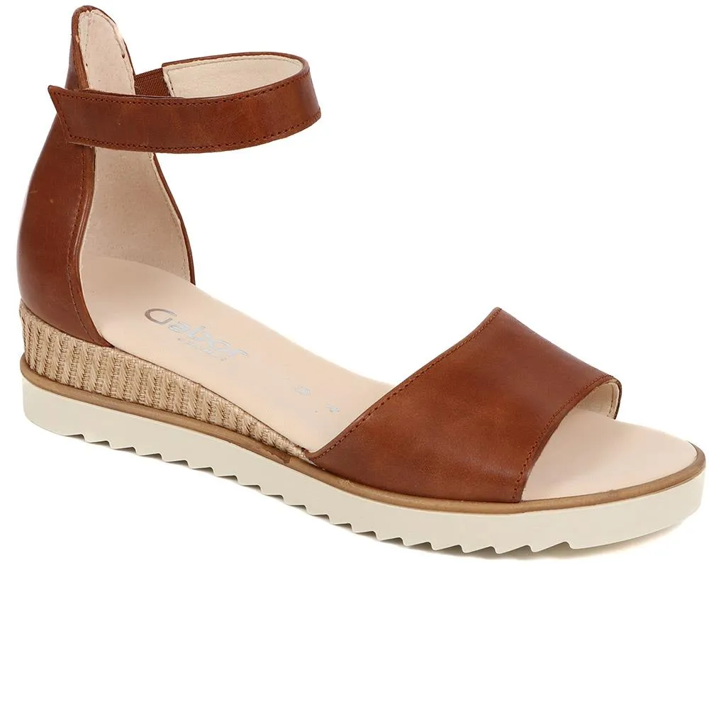 Ticho Leather Wedge Sandals - GAB39504 / 325 077 - Tan sold by Jones Bootmaker product image thumbnail 2