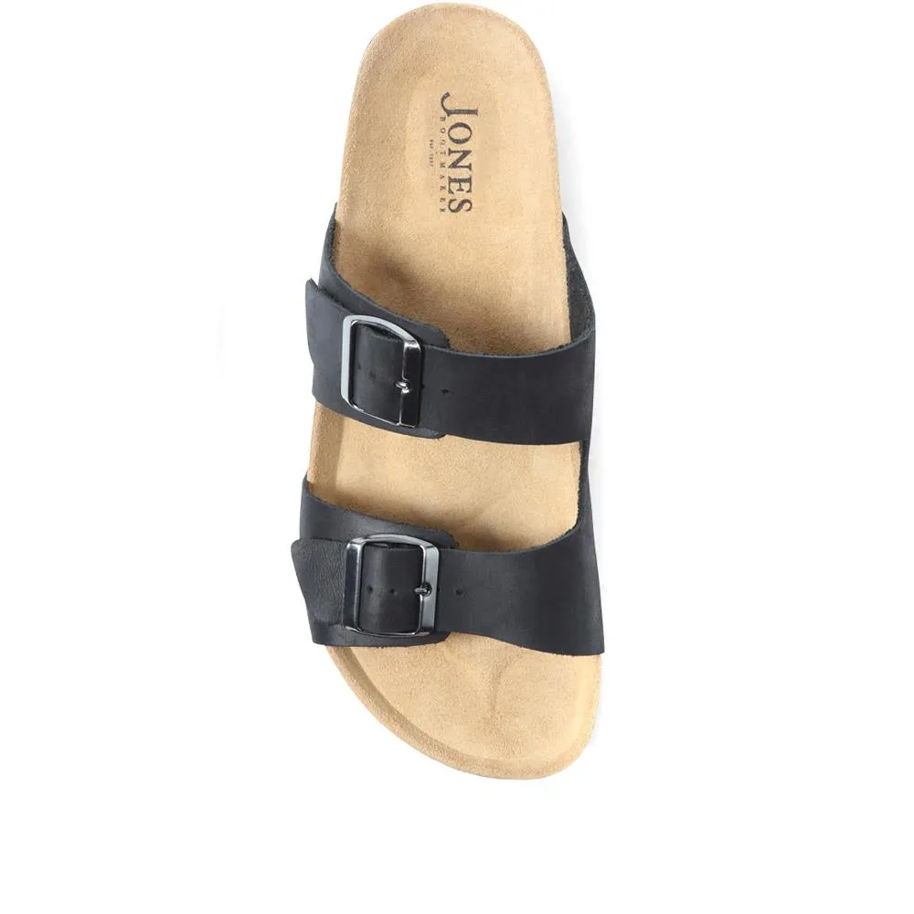 Leather Sandals - WALTHAMSTOW / 323 930 - Black sold by Jones Bootmaker product image thumbnail 4