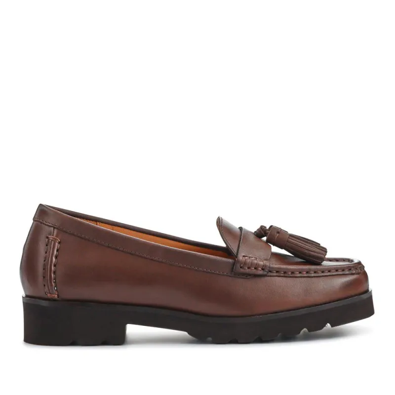 Leather Casual Slip-On Shoes - GERANIUM2 / 326 780 - Brown sold by Jones Bootmaker