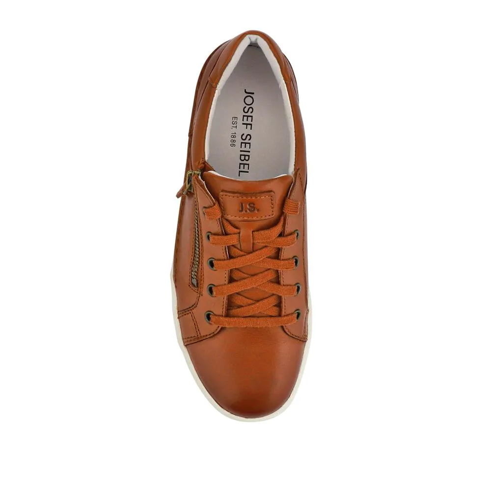 All-Leather Dual-Fastening Trainers - JOSEF41511 / 327 240 - Tan sold by Jones Bootmaker product image thumbnail 4