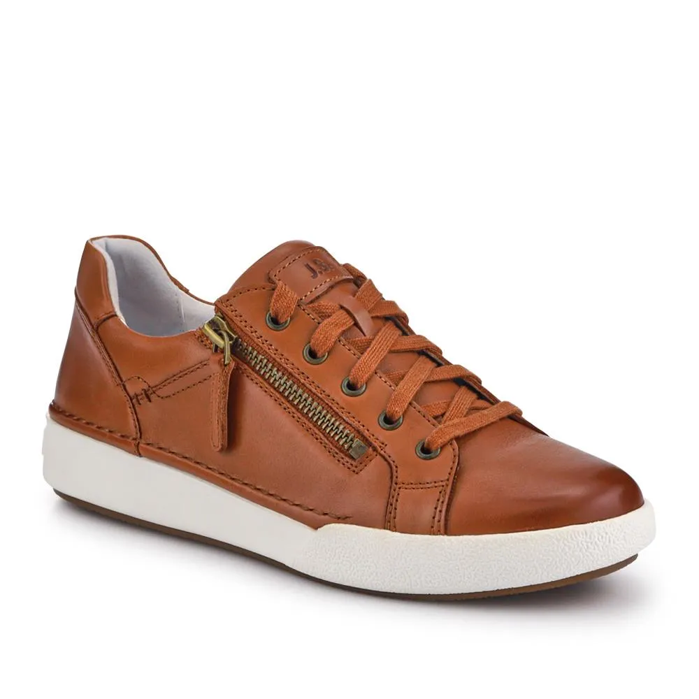 All-Leather Dual-Fastening Trainers - JOSEF41511 / 327 240 - Tan sold by Jones Bootmaker product image thumbnail 2